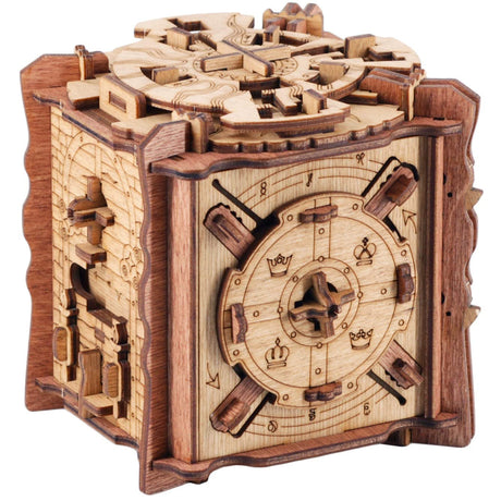 iDventure Cluebox - The Trial of Camelot - Escape Room Game - Puzzle Box - 3D Wooden Puzzle - sequential Puzzle - 3D Puzzles for Adults - Brain Teaser - Birthday Gift Gadget for Men - Money Box iDventure