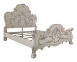 Dresden Arched Headboard California King Bed in Bone White by ACME Furniture ACME Furniture