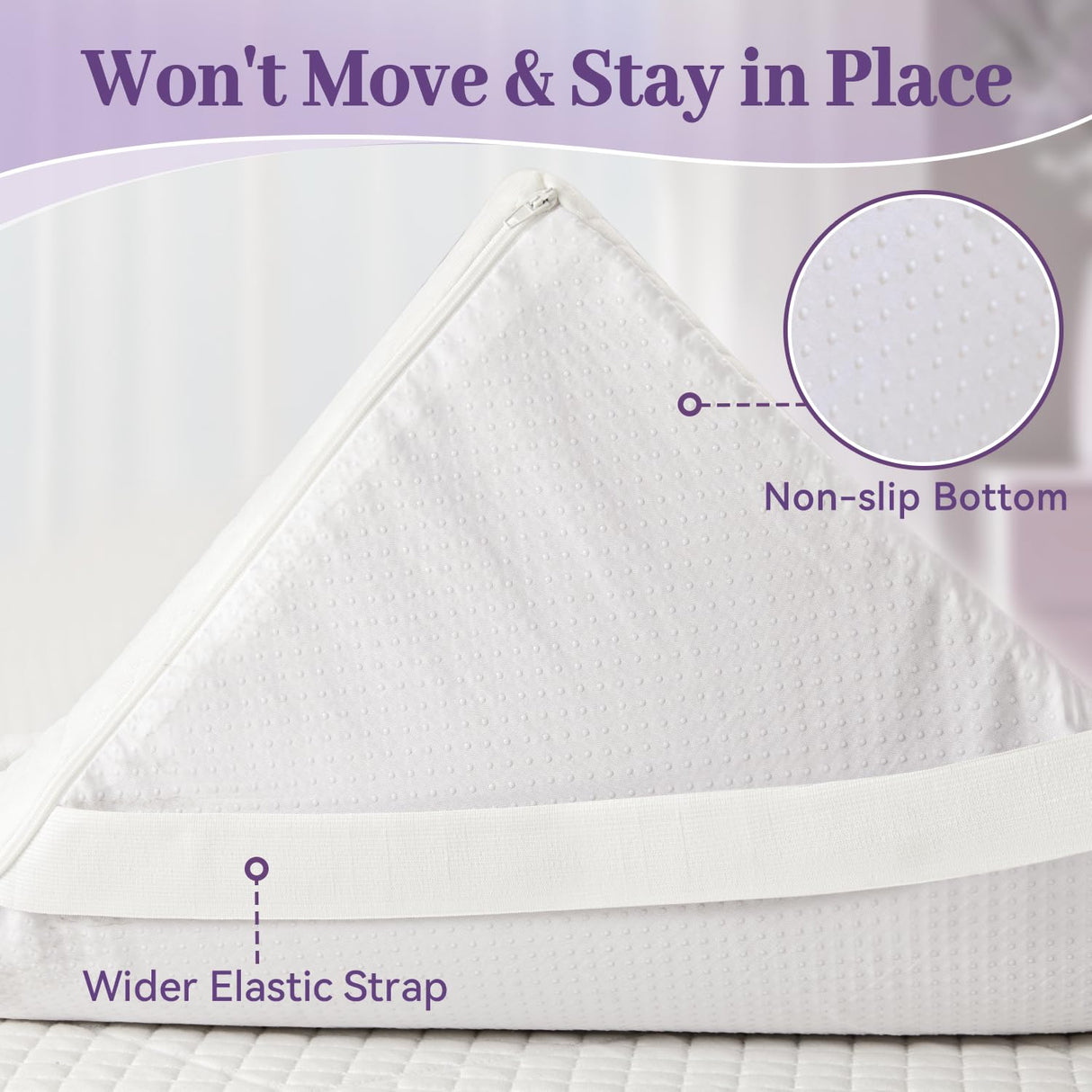 SINWEEK 3 Inch Gel Memory Foam Mattress Topper Full Size, Ventilated High Density Pad for Back Pain, Bed Topper with Removable Soft Cover, CertiPUR-US Certified SINWEEK