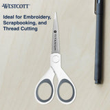 Westcott 5" Micro-Tip Fabric Scissors with Titanium-Bonded Blades - Ideal for Crafting, Sewing, and More Westcott
