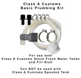 Class A Customs | T-1000-BPK| 10 Gallon Fresh Water Tank & Plumbing Kit RV Concession Class A Customs