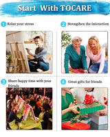 TOCARE Framed Paint by Numbers Kit for Adults Beginner, Tulip Paint by Number with Frame, Small Simple Oil Paint by Numbers Framed Canvas Flowers for Home Wall Decor (10x10 Inch, Without Easel) TOCARE