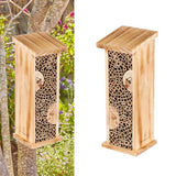 Bird House Bee Hive Wooden Insects House Hanging Bamboo Insect Hotels for Outdoor Garden Decorative Topadorn