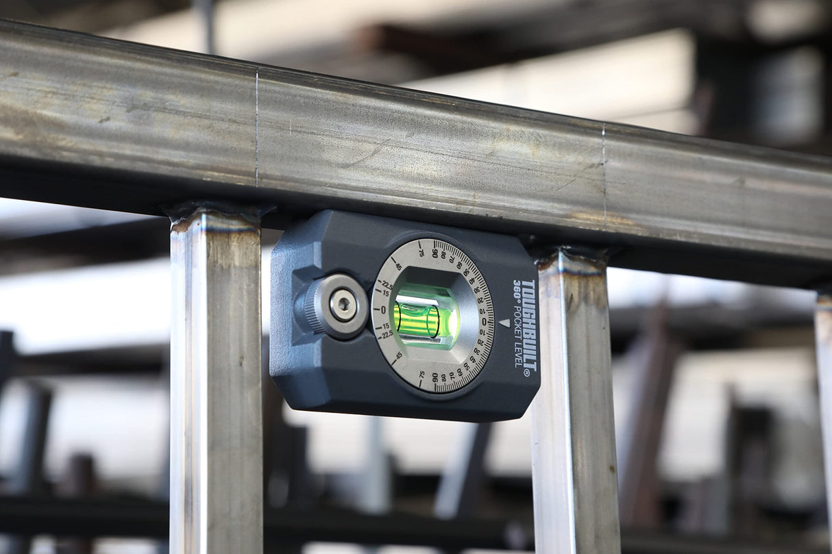 ToughBuilt 360 Degree Pocket Level - (TB-H2-L-4R) Black ToughBuilt