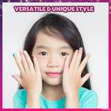 Disney Princess 15 Piece Water-Based Nail Polish with 3 Toe Spacers, Quick Dry, Peel Off, Gift Kit Set for Kids Girls, Ages 3 by Townley Girl Townley Girl