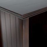 SIMPLIHOME Acadian SOLID WOOD 57 inch Wide Rustic 8 Cube Storage Sofa Table in Brunette Brown with Storage, 8 Shelves, for the Living Room Entryway and Bedroom SIMPLIHOME