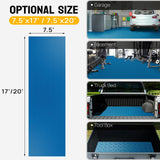 TUFFIOM 7.5 x 20 FT Garage Floor Mat, Thickened Diamond Plate PVC Garage Mats Flooring Roll for Under Car, Garage Parking Mats for Floor Large SUVs, MPV, Pickup Truck TUFFIOM