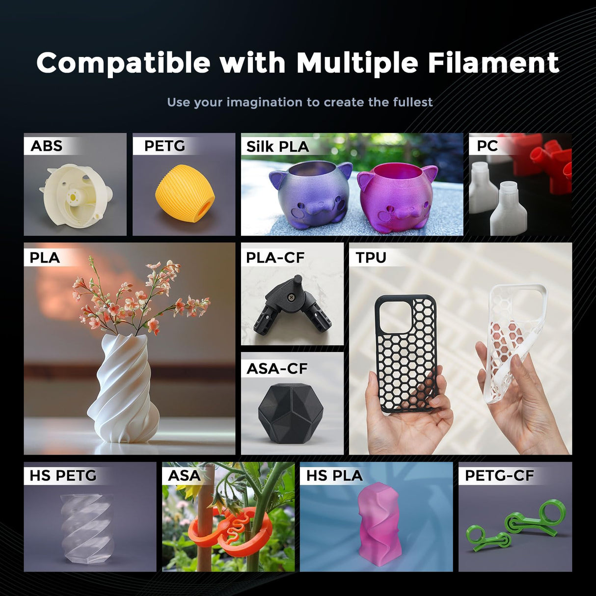 FLASHFORGE Adventurer 5M 3D Printer,600mm/s Max Speed Core XY 3D Printers with Auto Leveling,280°C Direct Extruder, 3s Detachable Nozzle, Dual-Sided PEI Platform,Dual Cooling, for Home,Kids,Beginners Voxelab