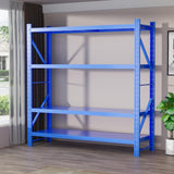 Storage Shelves Heavy Duty, Metal Garage Shelving Units, 4 Tier Storage Rack Shelf, Steel Industrial Shelving, Adjustable Standing Shelf for Basement/Warehouse (Blue, W47.24*D19.69*H78.74) Generic