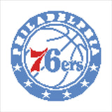 DIAMOND DOTZ NBA Philadelphia 76ersx Basketball Diamond Painting Kits for Adults - Diamond Art Kits a Relaxing Creative Craft Kit with Dotz Gems 12.6"x12.6" DIAMOND DOTZ