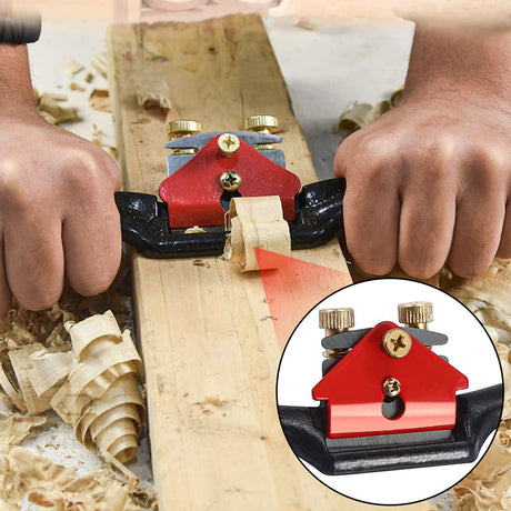JJYHEHOT 9'' Adjustable SpokeShave with 4 Blades, Home Woodworking Hand Planes, Portable Smoothing Planes Tool for Wood Craft, Wood Craver, Wood Working JJYHEHOT