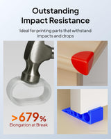 ELEGOO TPU Filament 1.75mm White 1KG, 95A Flexible Soft 3D Printing Filament Dimensional Accuracy +/- 0.02mm, 1KG Spool(2.2lbs) for Most FDM 3D Printers ELEGOO