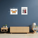 Uniquilling Quilling Paper Quilling Kit for Adults Beginner, 8 * 10-inch Blue Butterfly, Exquisite DIY Paper Filigree Painting Kits Quilling Tools, Home Room Wall Art Decor Best Gifts(Basic) Uniquilling