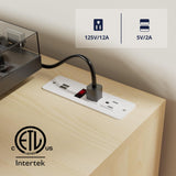 Cozy Castle Record Player Stand with Open Vinyl Storage, Record Player Table Holds up to 500 Albums, Vinyl Record Player Shelf with Power Outlet for Living Room, Oak Cozy Castle