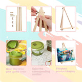 Sea Turtle Paint by Numbers for Adults with Framed Canvas-with Wooden Easel,Turtle Paint by Number on Canvas,DIY Acrylic Oil Painting Kits with Brushes Nice Gift Box for Home Wall Decor(16x20inch) xackcme