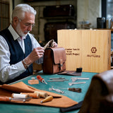 BUTUZE Leather Working Kit, Boxed Leather Tooling Kit, Leather Crafting Tool Kit, Cutting, Punching, Carving, Heavy Duty Leather Sewing Kit Professional Leather Working Tools and Supplies BUTUZE