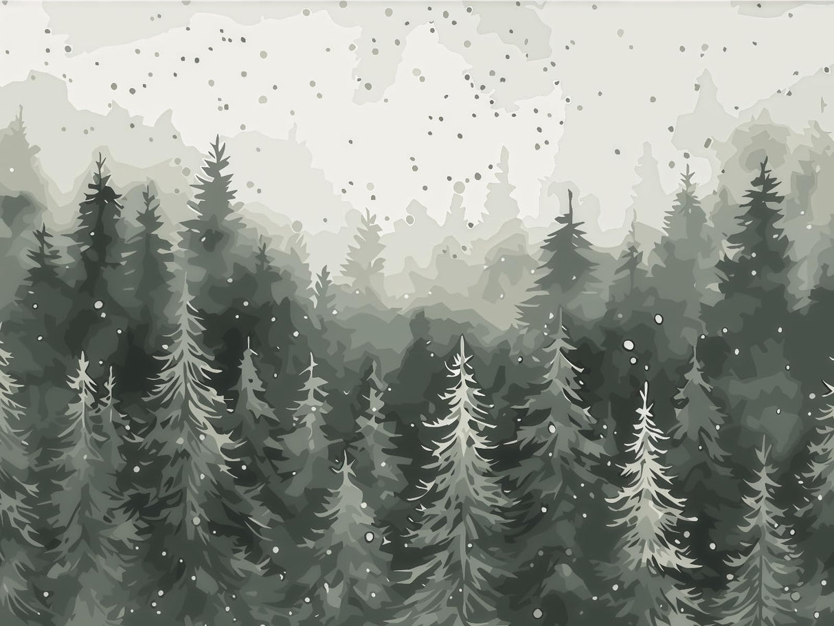 CSZPPQAF Christmas Paint by Numbers for Adults Beginner, Winter Paint by Number Kits on Canvas DIY Oil Painting for Gift Home Wall Decor 12x16inch CSZPPQAF