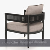 Grand patio 6-Piece Wicker Outdoor Furniture Set with Beige Thick Cushions and Coffee Table, Patio Sofa Conversation Set for Backyard, Balcony, Garden Grand patio