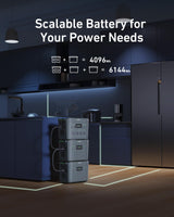 GROWATT Portable Power Station: Infinity 2000 Solar Generator 2048Wh LifePO4 Battery 2200W AC Output Expandable to 6144Wh,1.6H Fast Charging, for Home Use, Outdoor Camping, RV and Emergency Backup GROWATT