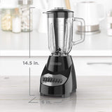 BLACK+DECKER 10-Speed Countertop Blender, BL2010BG, 6-Cup Glass Jar, Dishwasher-Safe, Stainless Steel Blade, Suction Feet BLACK+DECKER