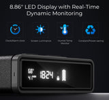 Smart Biometric Safe with Wireless Charging for Phone & Watch, 3 Access Methods to Unlock, Nightstand Drawer Safe LED Display with Humidity & Temperature Monitoring, Stopbox for Cash and Valuables ORARAER