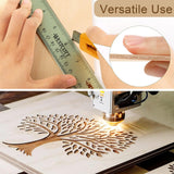 Sukhumvit 30PCS Basswood Sheets 12 x 12 x 1/8in, 3mm Basswood for Laser Cutting, Basswood Sheets Unfinished Plywood Sheets for Laser Engraving Wood Burning Models Painting DIY Crafts Sukhumvit