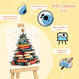 Framed Paint by Numbers Kit for Adults Beginners & Kids Ages 8-12,Christmas Tree Adult Paint by Number Kits on Canvas with Easel, Acrylic Oil Painting Kits for Adults for Gift Home Decor(8x12 inch) Arttoplus