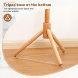 Cozivolife Kid's Coat Rack Stand Beech Wood Clothes Tree, Height Adjustable Freestanding Child Jacket Holder with 9 Hooks, Hanging Hats and Handbags, Hallway, Entryway,Bedroom, Easy Assembly (Natural) Cozivolife