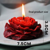 2 Pack Peony Candle Rose Tulip Silicone Wave Spiral Candle Mold - Silicone Resin Casting Molds for Candle & Resin & Soap Craft Supplies EVERELAM