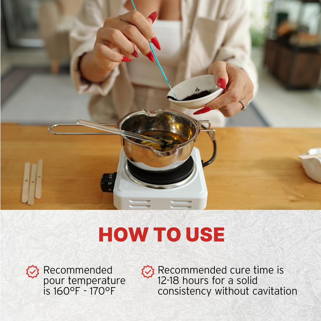 Blended Waxes, Inc. Coconut Apricot Wax for Candle Making, Nature-Sourced Single Pour Coconut Apricot Blend, Premium Scent-Absorbent Wax for Candle Making 10 lb Pastilles BW Blended Waxes, Inc.