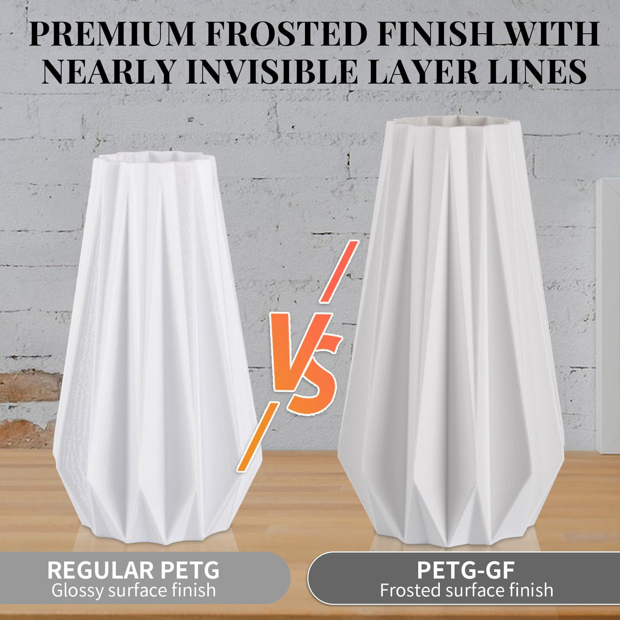 TINMORRY Glass Fiber Reinforced PETG Filament 1.75mm, High Impact Resistance Matte PETG GF 3D Printing Filament, Durability & Stiffness, Fits Bambu Lab FDM 3D Printers, 1 KG 1 Spool, Frosted White TINMORRY