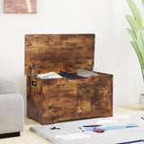 Timberer 31.5" Storage Chest, Wooden Storage Bench, Lift Top Toy Chest with 2 Safety Hinges, Large Toy Box, Entryway Shoes Bench for Living Room, Bedroom, Rustic Brown Timberer
