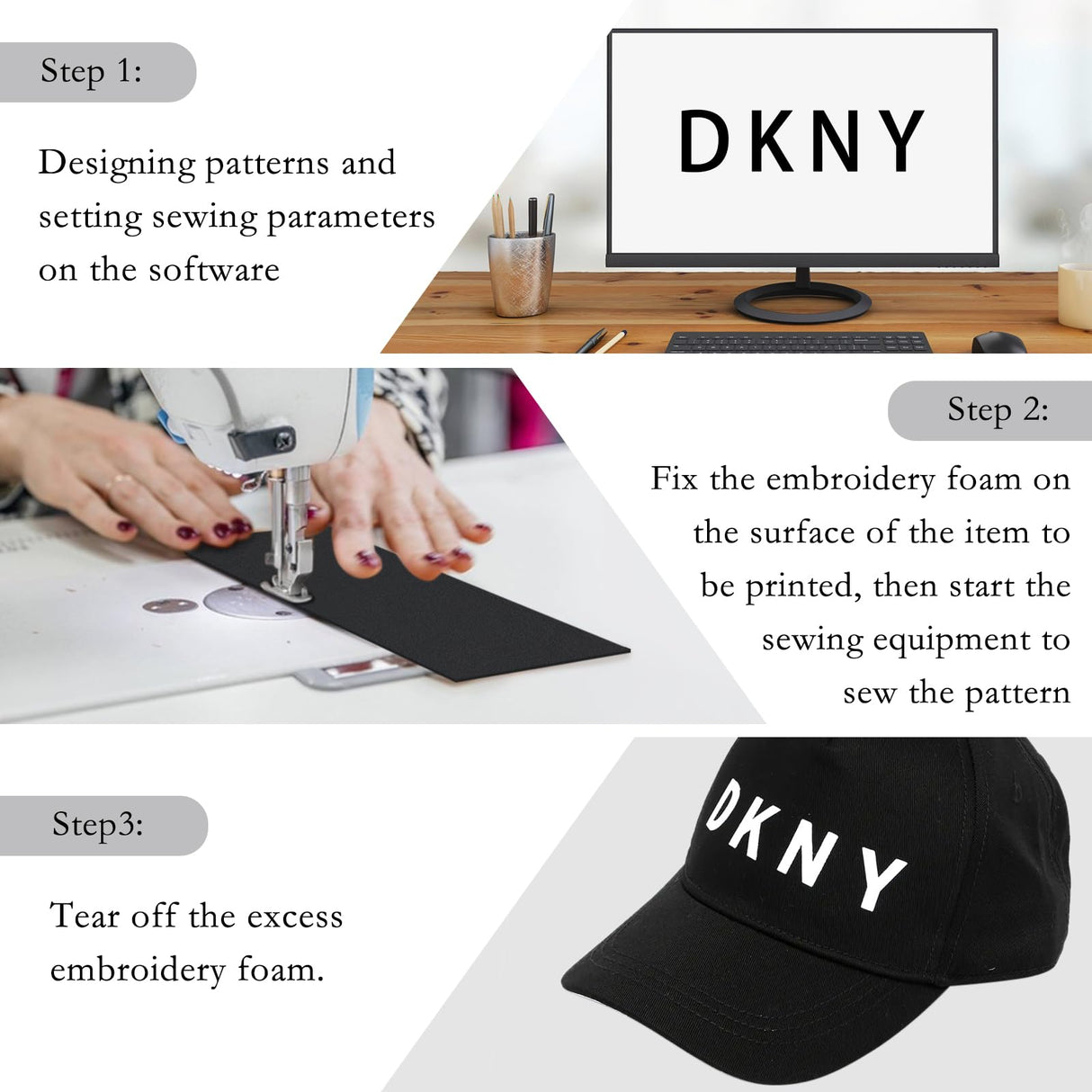 24 Pcs Embroidery Foam Sheets, 6" x 9" High Density 3mm Thick EVA Craft Foam for 3D Embroidery Crafts and Arts, Cosplay Costumes, DIY Projects, Quilting, Hats, Pillows AJLICHIBAN FUN