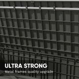 Patiowell 100 Gallon Resin Deck Box, Waterproof Large Outdoor Storage Box with Padlock for Patio Furniture, Toys and Garden Tools, Black Patiowell