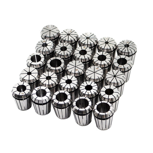 Yunnergo ER32 Spring Collet Set 1/32" 1/16"- 13/16" Compatible with CNC Engraving Machine & Milling Lathe Tools (Optional 25 or 26 Set) (25 Pcs)