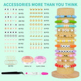 Friendship Bracelet Kit, 14,000pcs 48 Colors Bracelet Making Kit Clay Beads with Number Letter Bead Set Concert Merch Arts and Crafts Gifts for Kids Adults Teen Girls Jewelry Making Supplies Sistenia