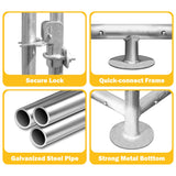 Large Chicken Coop Metal Chicken Runs for Yard with Cover Outdoor Pet Pens Poultry Cage Duck Rabbit House Backyard Use (13'Lx10'Wx6.6'H) HEASON