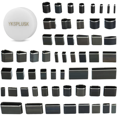 YKSPLUSK 56 Pieces Leather Hole Punch Set, Leather Cutting Dies Kit with Storage Case & Mat, Multiple Shapes Hole Punch Tool for Belts, Hollow Punch Cutter Tool for Handmade DIY Crafts