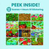 Cupkin Hello Bugs Sticker Book Activity for Kids, Toddler Airplane Travel Essentials, 500+ Bugs Stickers for Kids + 12 Scenes + 12 Coloring Book Pages, Bug Lover Gift, Children's Crafts Ages 2-8 CUPKIN