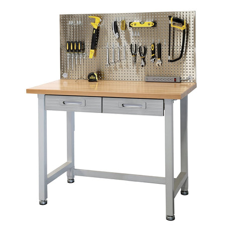 Seville Classics UltraHD Stainless Steel Pegboard Workcenter Seville Classics
