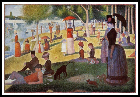 SYSMYXGS Painting by Numbers Kits for AdultsOil Canvas Painting with Paintbrushes Acrylic PigmentHome Decor Gifts — A Sunday Afternoon on The Island of La Grande Jatte by Georges Seurat SYSMYXGS