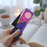 Wolf Diamond Art Bookmarks - 6 Pcs Wild Animal Diamond Painting Bookmarks, Wolf Theme 3D DIY Gem Art Rhinestone Crafts Kit for Adult Sitsink