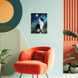 obterie Starry Night Paint by Numbers Kit for Adults Beginner Cat Oil Painting Kit Adult Paint by Number Kits on Canvas DIY Painting for Beginners Art by Numbers for Gifts Home Wall Decor 16x20 Inch obterie