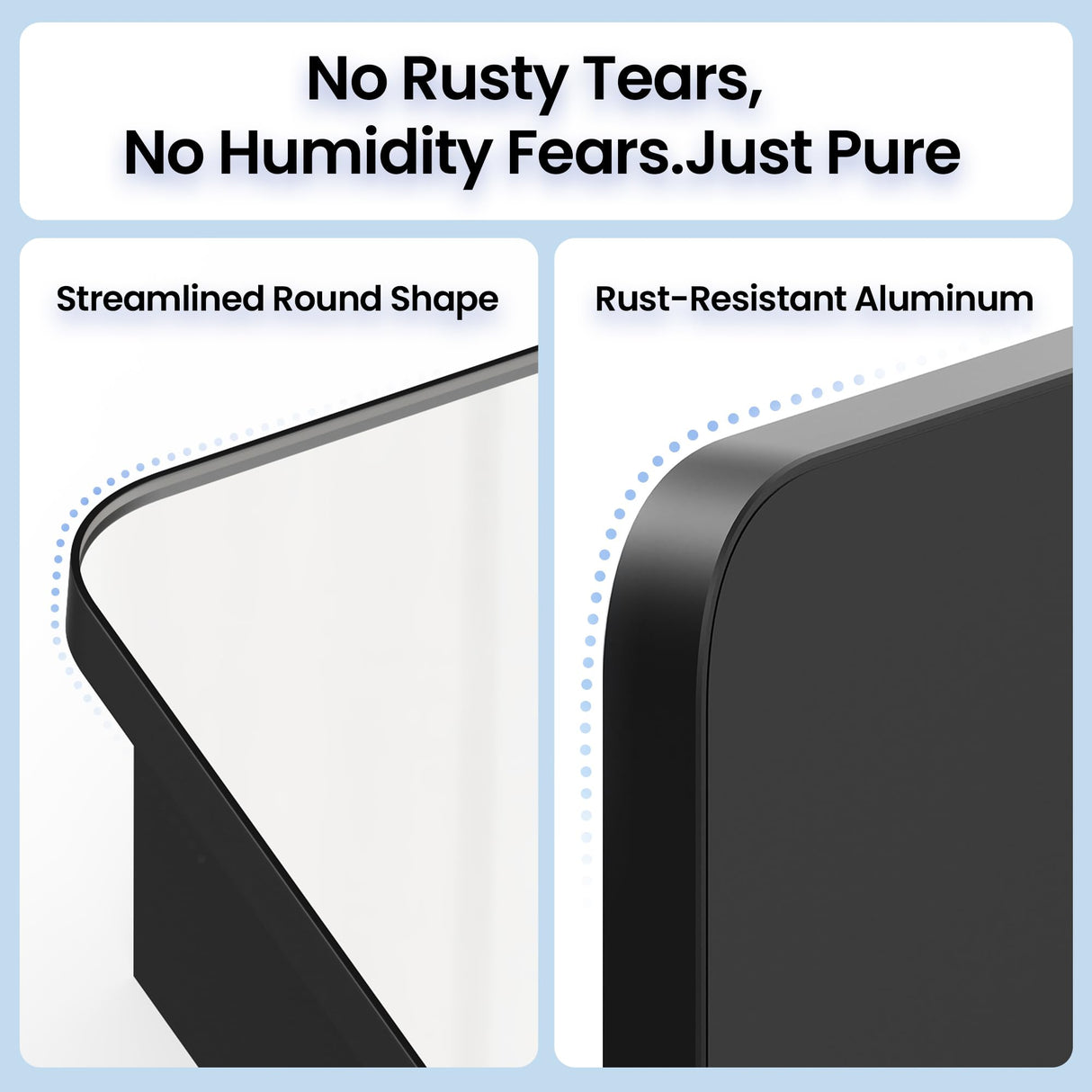 Black Medicine Cabinet with Mirror for Bathroom: 16 x 20 Inch Small Mirrored Vanity Storage with Adjustable Shelves - Surface or Recessed Wall Mount - Matte Black Frame MemoCastle