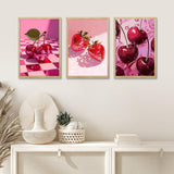 EIBEILI Diamond Art Kits for Adults, 3-Pack Fruit Diamond Painting Kits for Beginner Round 5D Full Drill Diamond Dots Crafts for Home Wall Decor Gifts 12x16 Inch EIBEILI