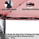 Mosquito Net with Zipper for Outdoor Camping Mosquito Net DIY Canopy Screen Wall Outdoor Mosquito Net for 10 x 10 Patio Gazebo and Tent Tappio