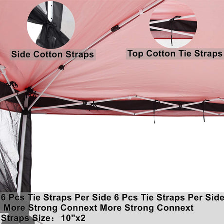 Mosquito Net with Zipper for Outdoor Camping Mosquito Net DIY Canopy Screen Wall Outdoor Mosquito Net for 10 x 10 Patio Gazebo and Tent Tappio