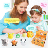 LOUFOR Air Dry Clay Kits - Modeling Clay for Kids, Ultra Light & Soft, Safe & Non-Toxic, DIY Air Dry Clays Kit with Sculpting Tools and Tutorials, Creatible Art Crafts Toys Gifts for Boys Girls LOUFOR