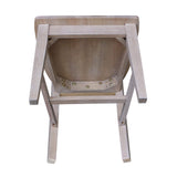 International Concepts Cosmo Chair Washed Gray Taupe IC International Concepts