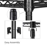 SONGMICS 3 Tier Printer Stand, Printer Table with Wheels, Rolling Printer Cart, Printer Desk with Metal Frame for Home Office, 22 x 18.1 x 26.8 Inches, Black ULGR32BK SONGMICS